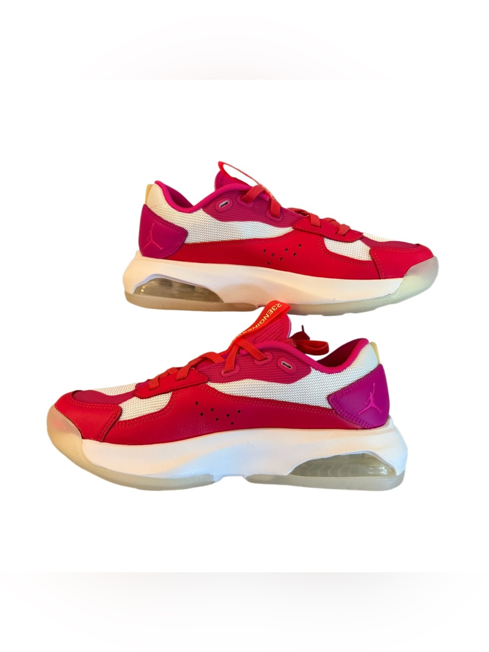 Nike Hot Pink, red & White Low-Top Athletic Sneakers